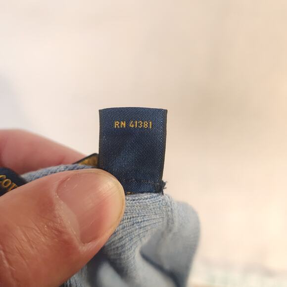 Polo Ralph Lauren 4XB Pima Cotton Sweater Light Blue Big & Tall RN 41381 Logo US - Picture 13 of 13